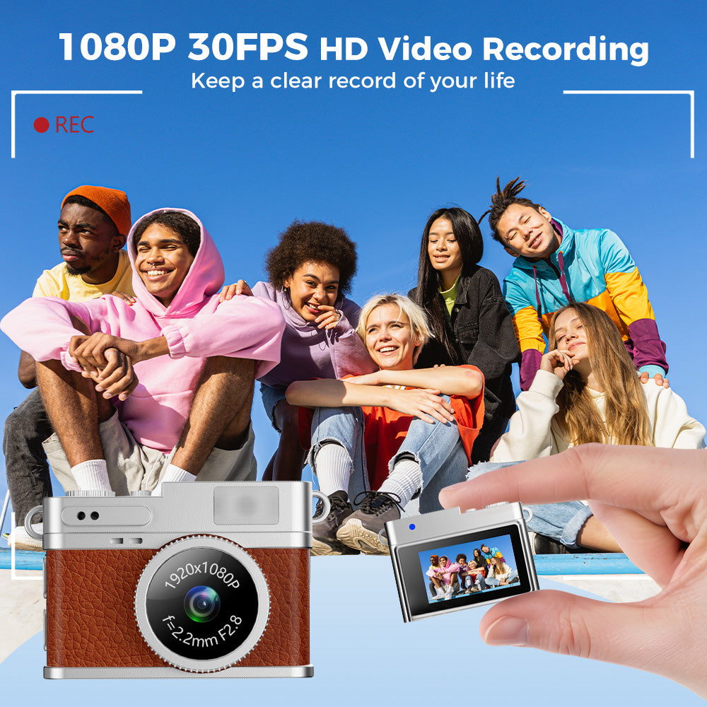 Cwepady S150 Retro Mini Camera with 8GB Card