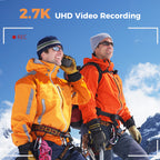 Mini Action Camera capturing clear scenic view during climbing