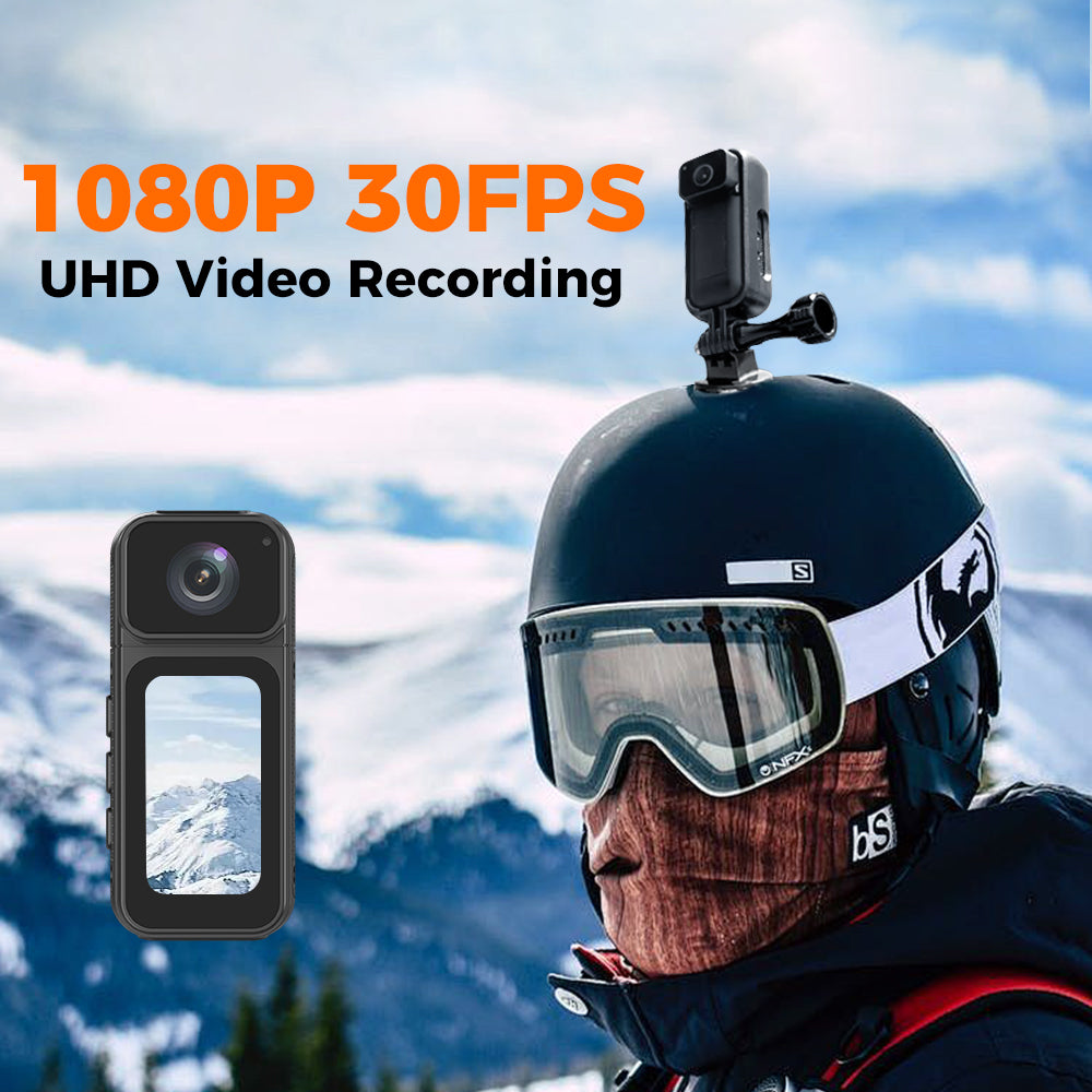 Cwepady S80 Mini Action Camera with Charging Dock