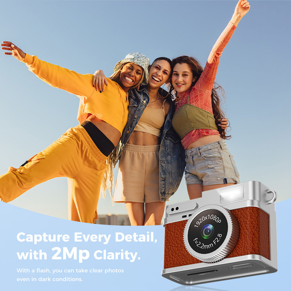 Cwepady S150 Retro Mini Camera with 8GB Card