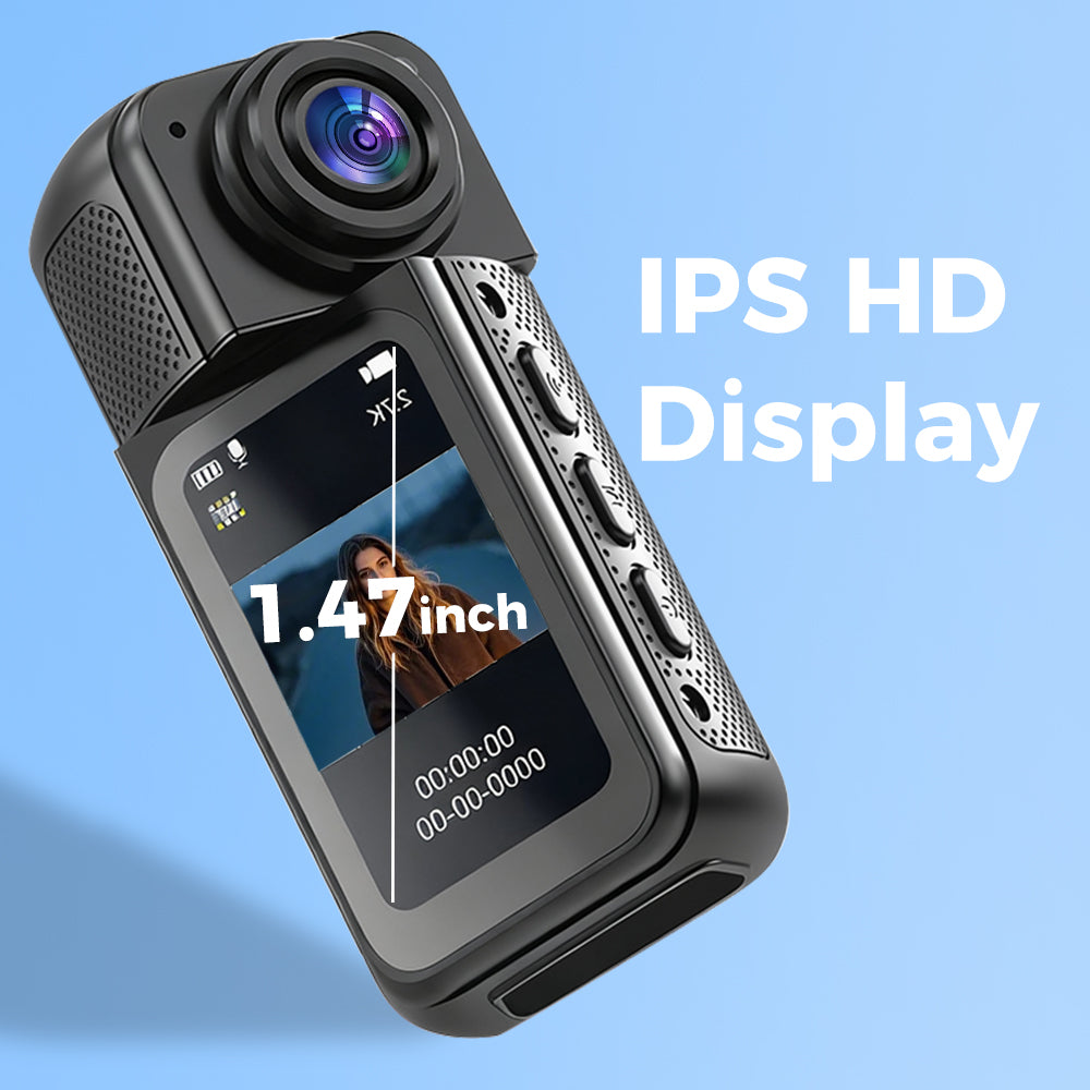 tiny thumb action camera with 1.47inch IPS HD Display