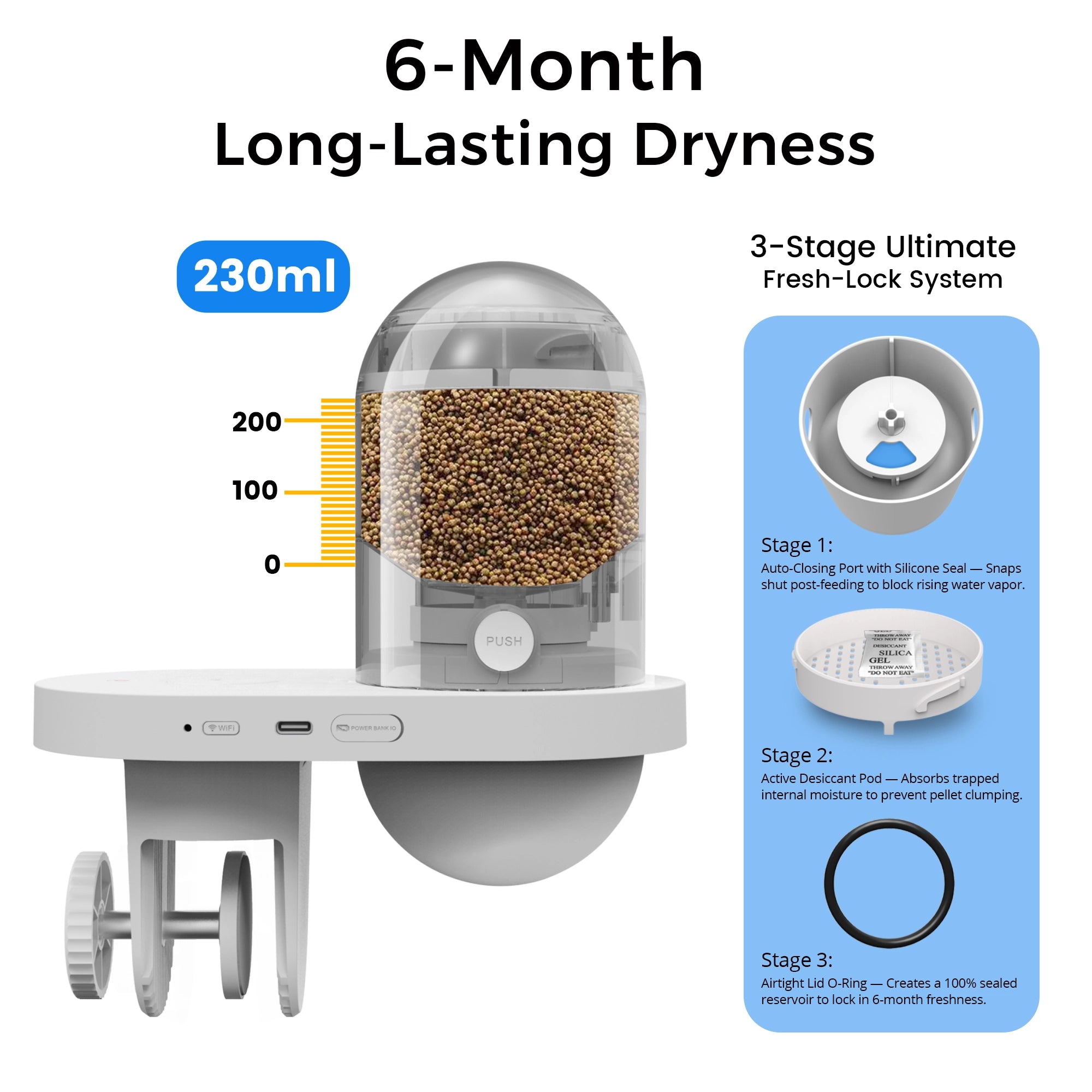 Cwepady New 2nd Gen Auto Fish Feeder with Camera
