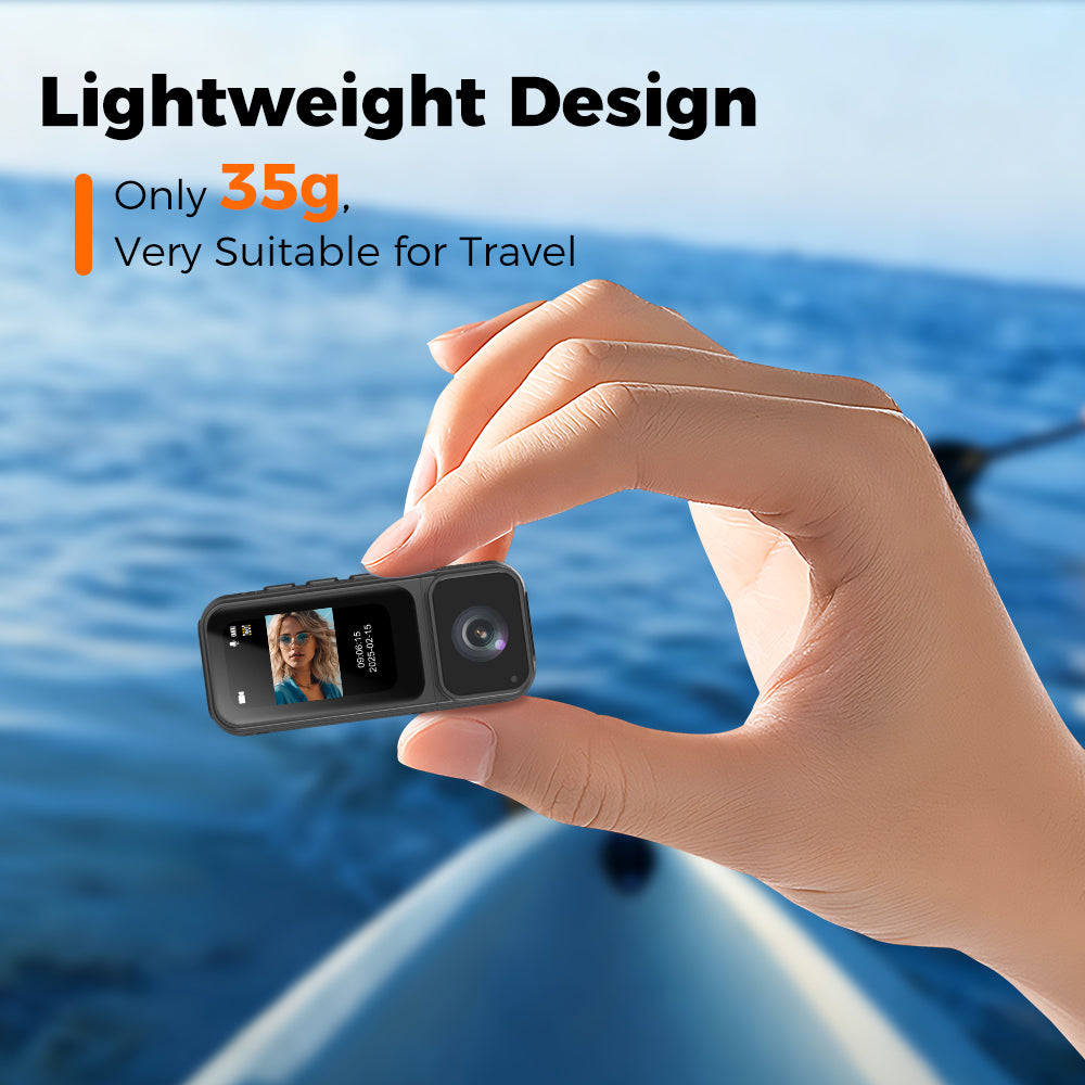 Cwepady S80 Mini Action Camera with Charging Dock