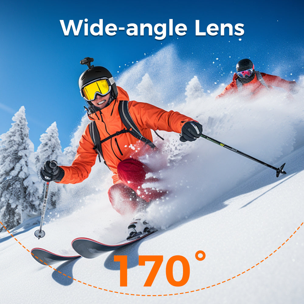 4K UHD Cycling Camera with Front and Rear Cameras