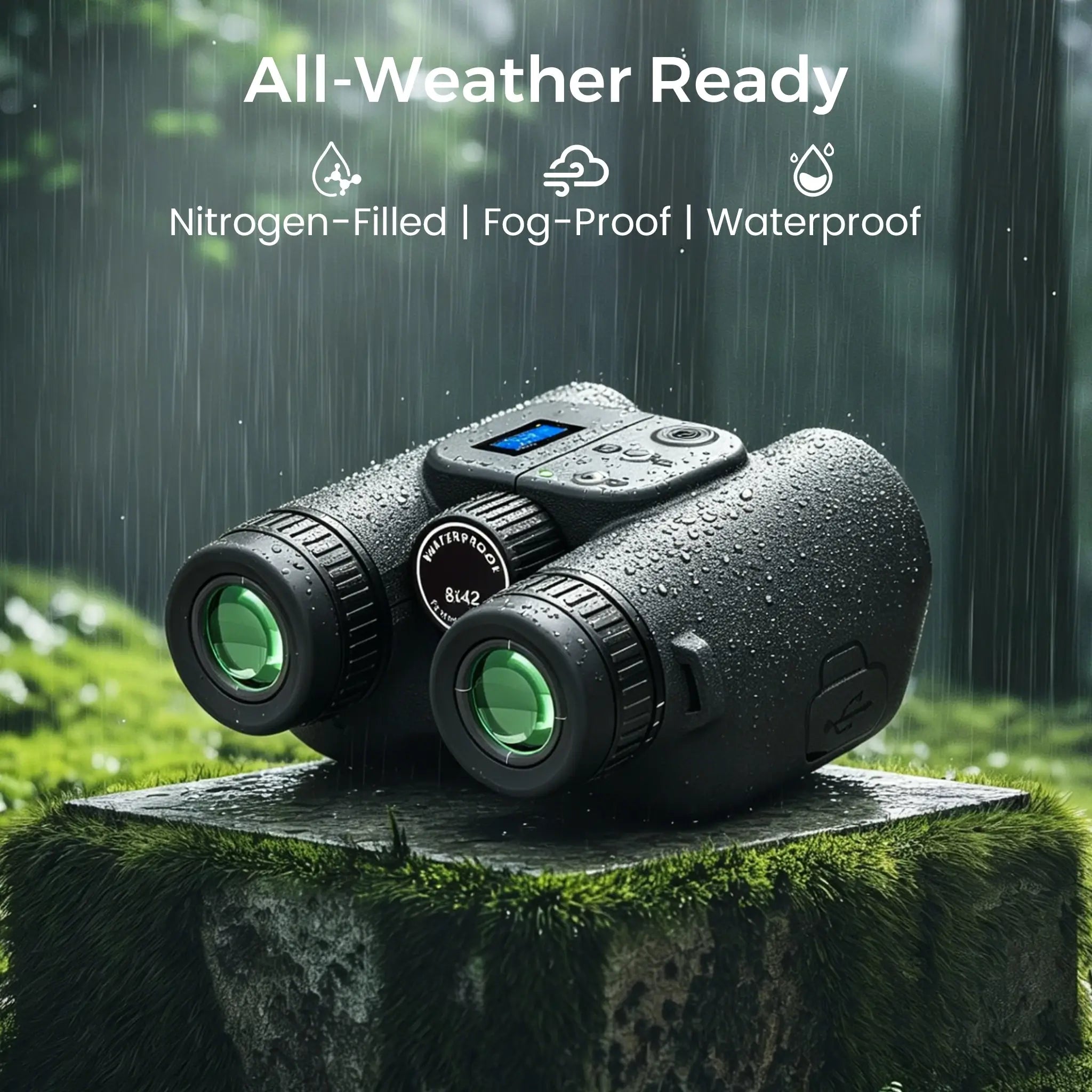 Cwepady Zoom AI Binocular with Camera 8x42