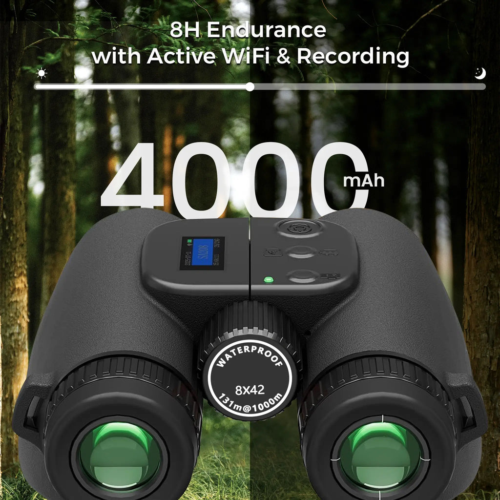 Cwepady Zoom AI Binocular with Camera 8x42