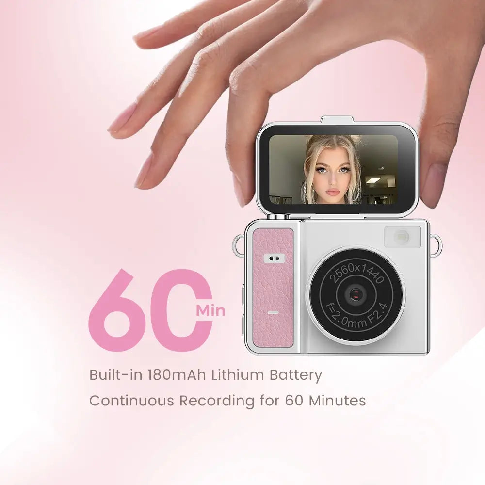 CWEPADY Film Pro Retro Mini Camera (with 8GB SD Card)