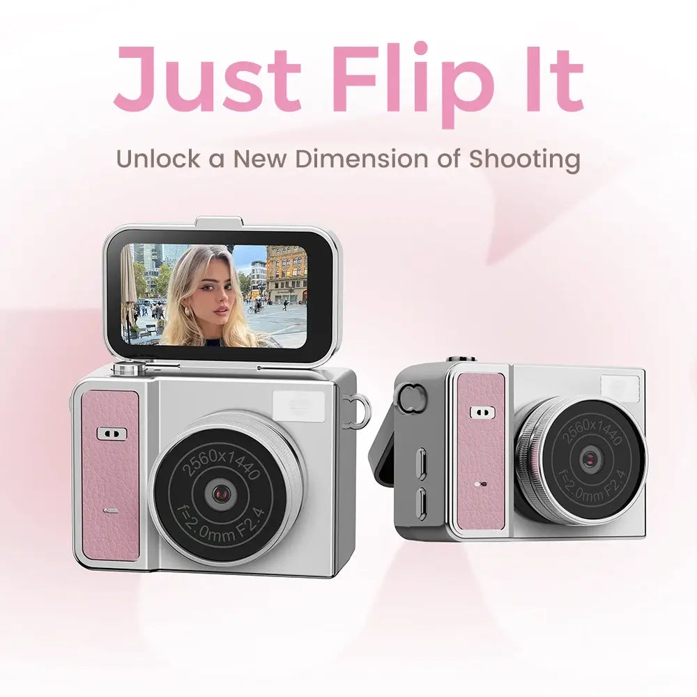 CWEPADY Film Pro Retro Mini Camera (with 8GB SD Card)