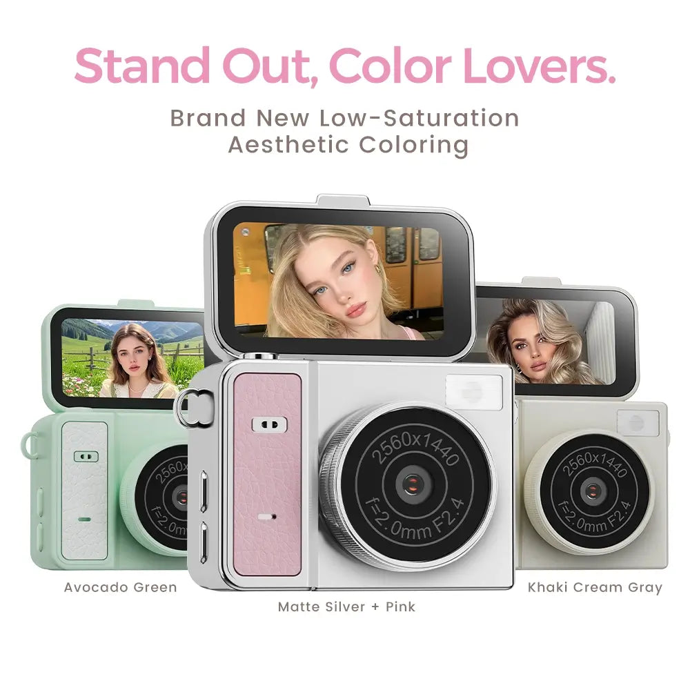 CWEPADY Film Pro Retro Mini Camera (with 8GB SD Card)