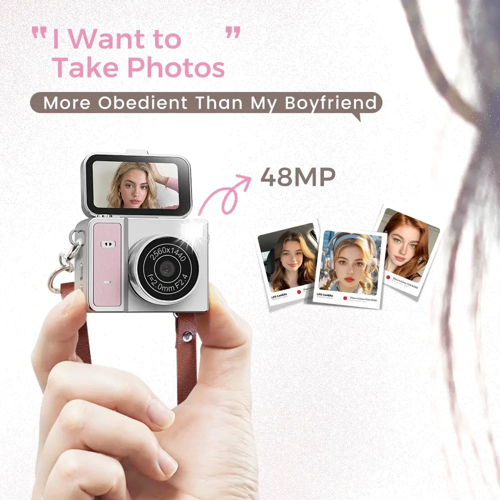 CWEPADY Film Pro Retro Mini Camera (with 8GB SD Card)