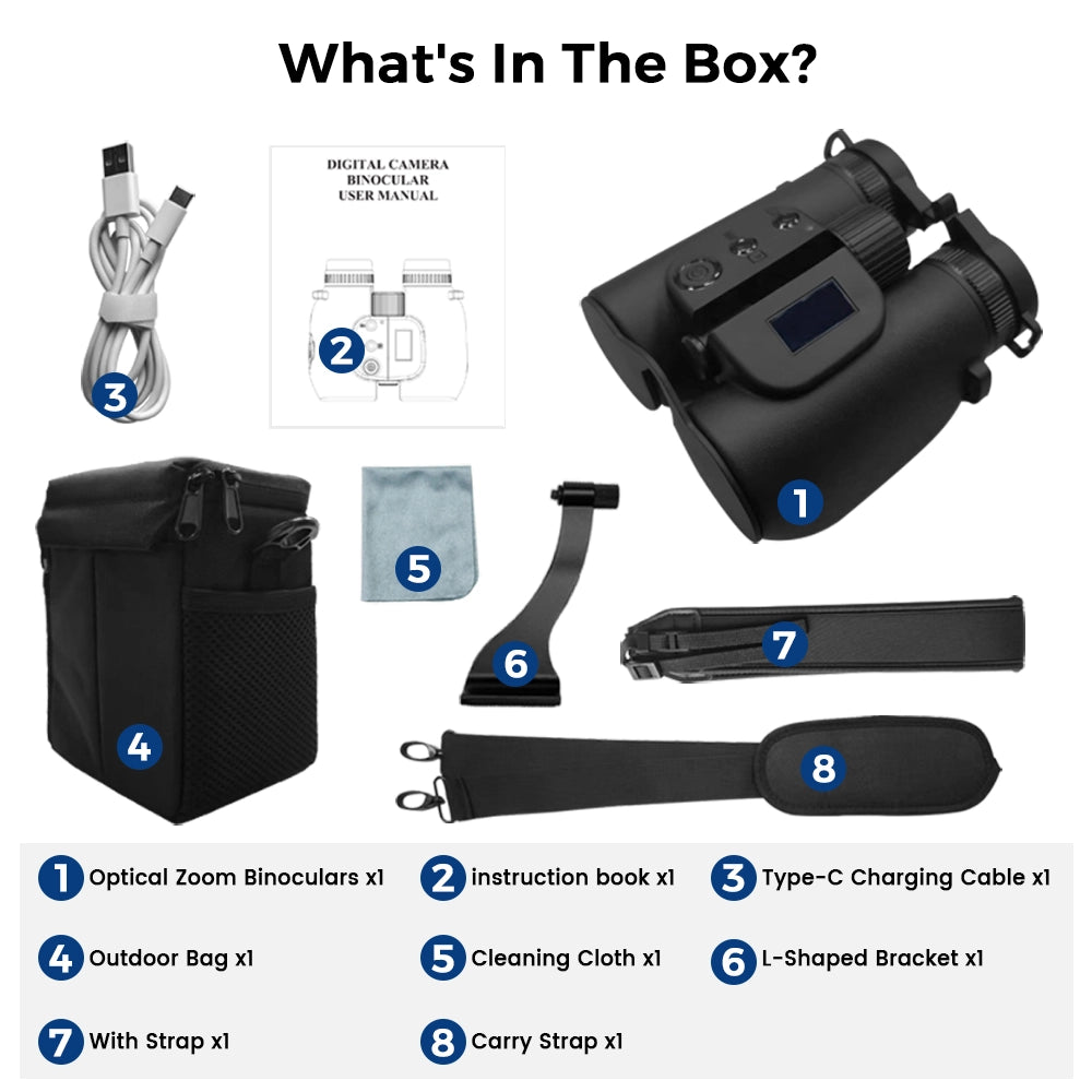 Cwepady Optical Zoom Binocular with Photo and Video Capture