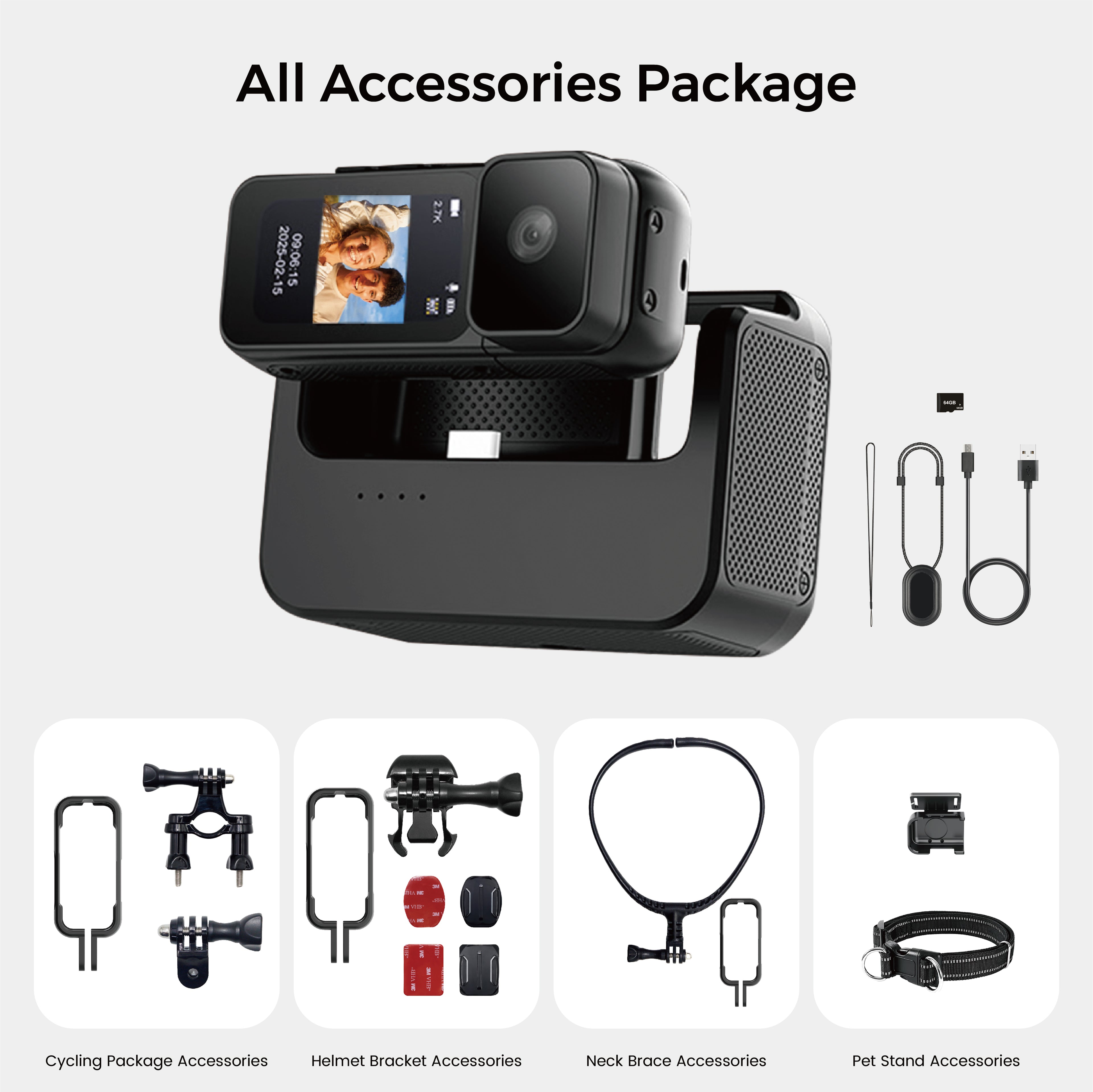 CWEPADY POV X1 Thumb POV Camera (with 64GB SD Card)