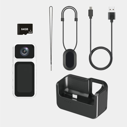 Cwepady S80 Mini Action Camera with Charging Dock