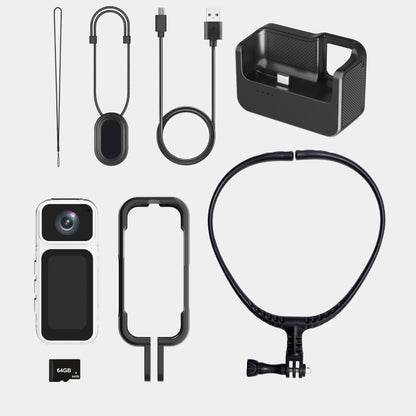 Cwepady S80 Mini Action Camera with Charging Dock