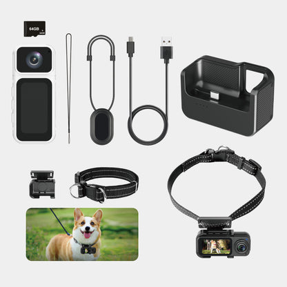 Cwepady S80 Mini Action Camera with Charging Dock