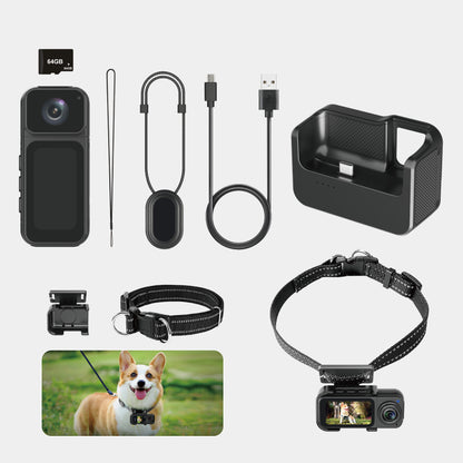 Cwepady S80 Mini Action Camera with Charging Dock