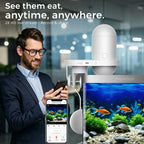 Cwepady New 2nd Gen Auto Fish Feeder with Camera